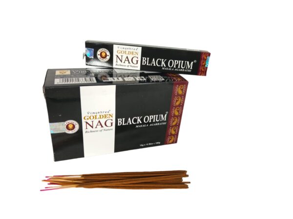 Incenso-Vijayshree-Golden-Nag-black-opium-ingrosso