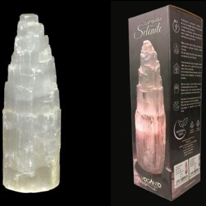 LAMPADA DI SELENITE CON SCATOLA ALL'INGROSSO