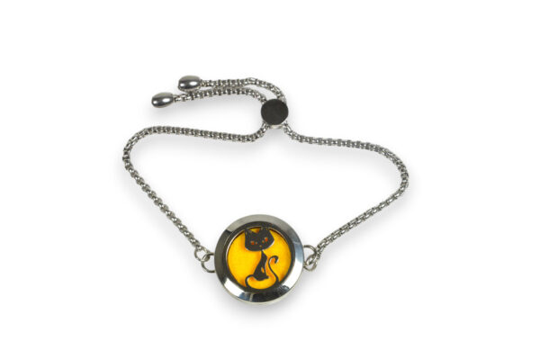 bracciale in acciaio inossidabile gatto