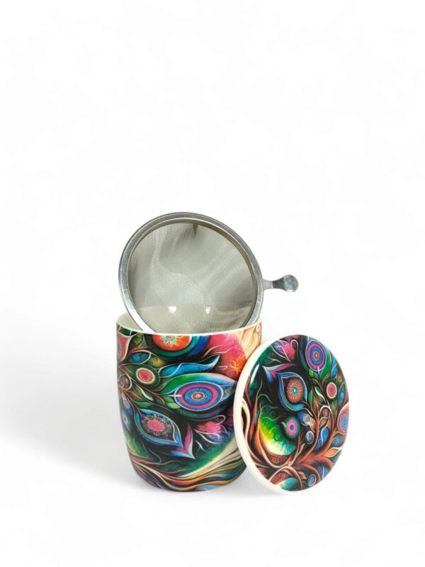 tazza con coperchio e infusore