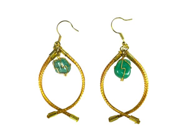 orecchini in capim dourado