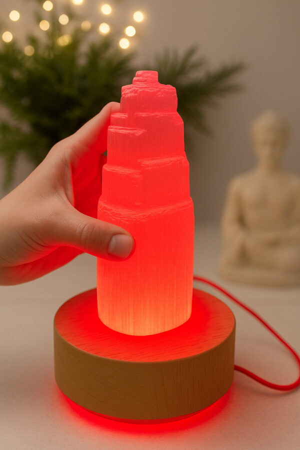 base led luminosa per negozianti che hanno i cristalli o la selenite