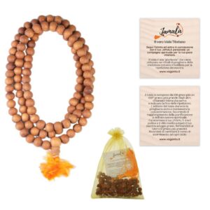 collana mala tibetana sandalo