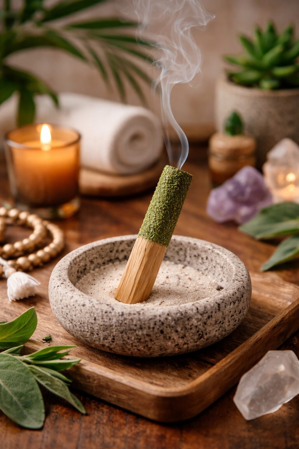 Rituale di rilassamento spirituale.jpg Palo santo e cedro