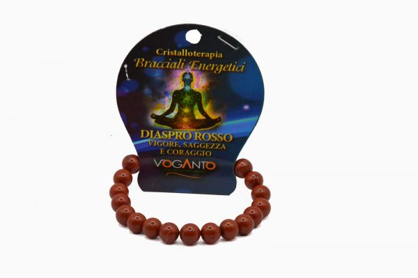 STO057 - BRACCIALE ENERGETICO DIASPRO ROSSO