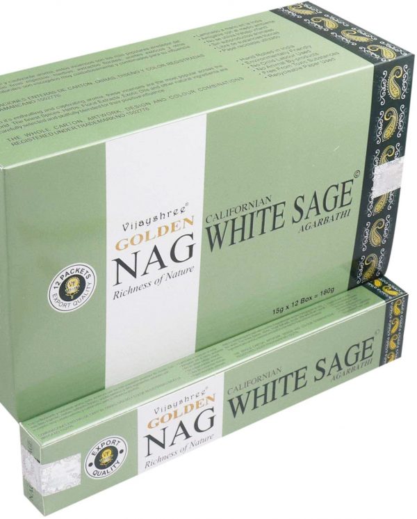 Incenso-Vijayshree-golden-nag-withe-sage