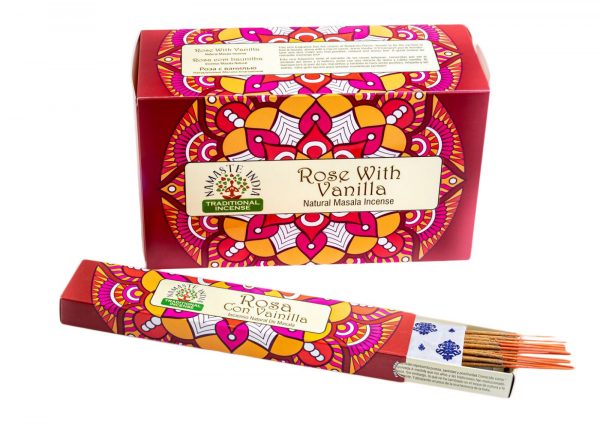 incenso namaste rosa vaniglia