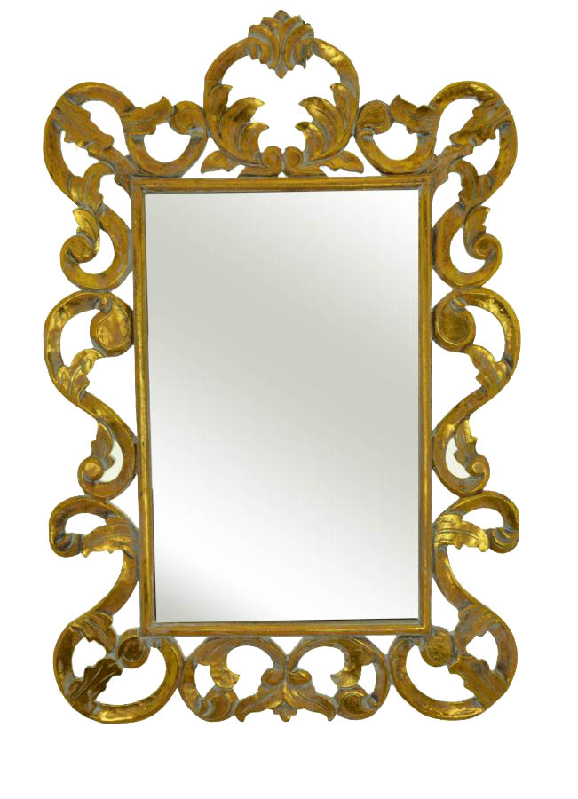 Specchio cornice intagliata