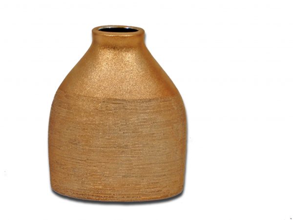 Vaso in ceramica sabbia dorata