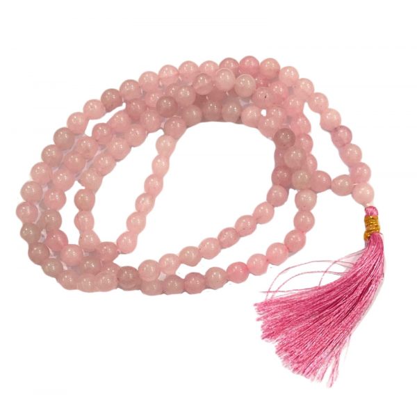Japa mala quarzo rosa