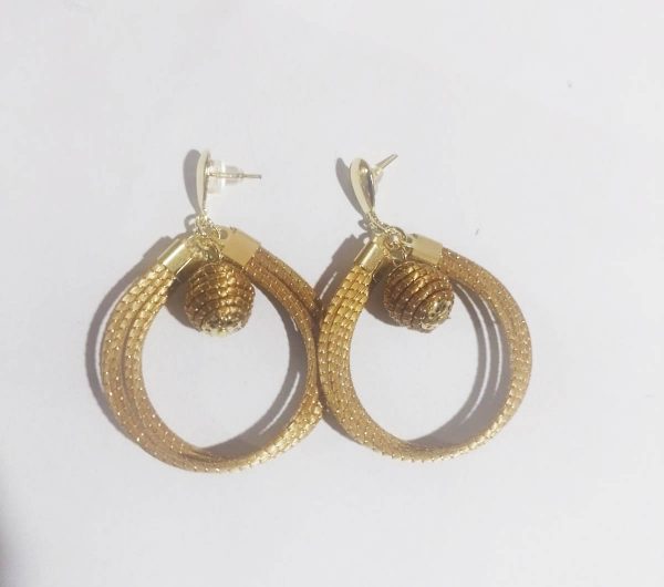 orecchini in capim dourado oro vegetale