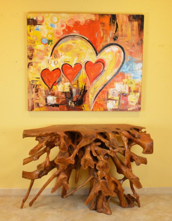 CONSOLLE RADICE TEAK NATURALE